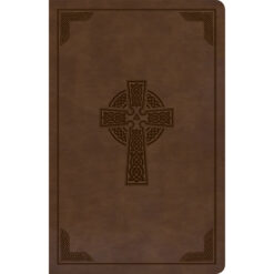 KJV Personal Size Reference Bible Large Print Celtic Cross Brown (Imitation Leather)