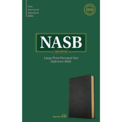 NASB Personal Size Reference Bible Large Print Black (Genuine Leather)