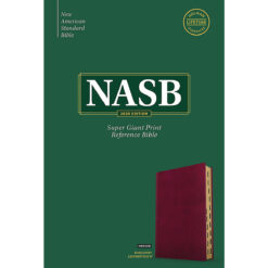 NASB Reference Bible Super Giant Print Indexed Burgundy (Imitation Leather)