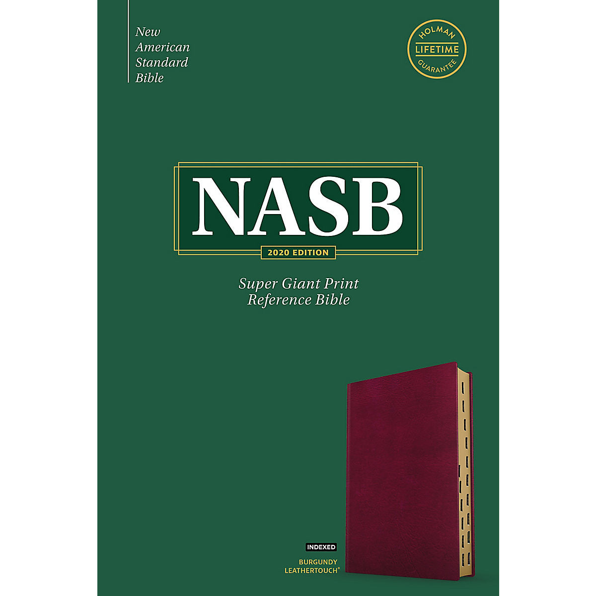 NASB Reference Bible Super Giant Print Indexed Burgundy (Imitation Leather)