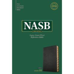 NASB Reference Bible Super Giant Print Indexed Black (Genuine Leather)
