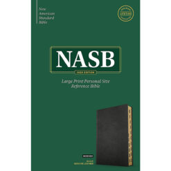 NASB Personal Size Reference Bible Large Print Indexed Black (Genuine Leather)