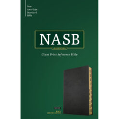 NASB Reference Bible Giant Print Indexed Black (Genuine Leather)