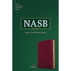 NASB Reference Bible Giant Print Indexed Burgundy (Imitation Leather)