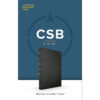 CSB Thinline Bible Indexed Black (Imitation Leather)