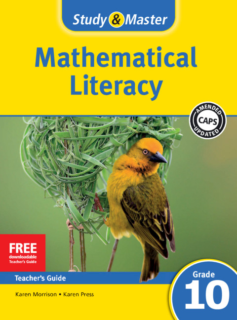 Study & Master Mathematical Literacy Teacher's Guide Grade 10 English
