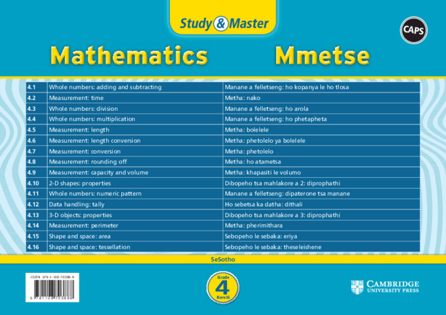 Study & Master Mmetse Kereiti 4 (revision card pack in sleeve)