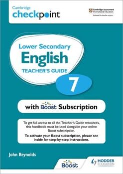 Cambridge Checkpoint Lower Secondary English Teacher'S Guide 7 With Boost Subscription