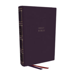 KJV Compact Center-Column Reference Bible Purple Comfort Print (Imitation Leather)