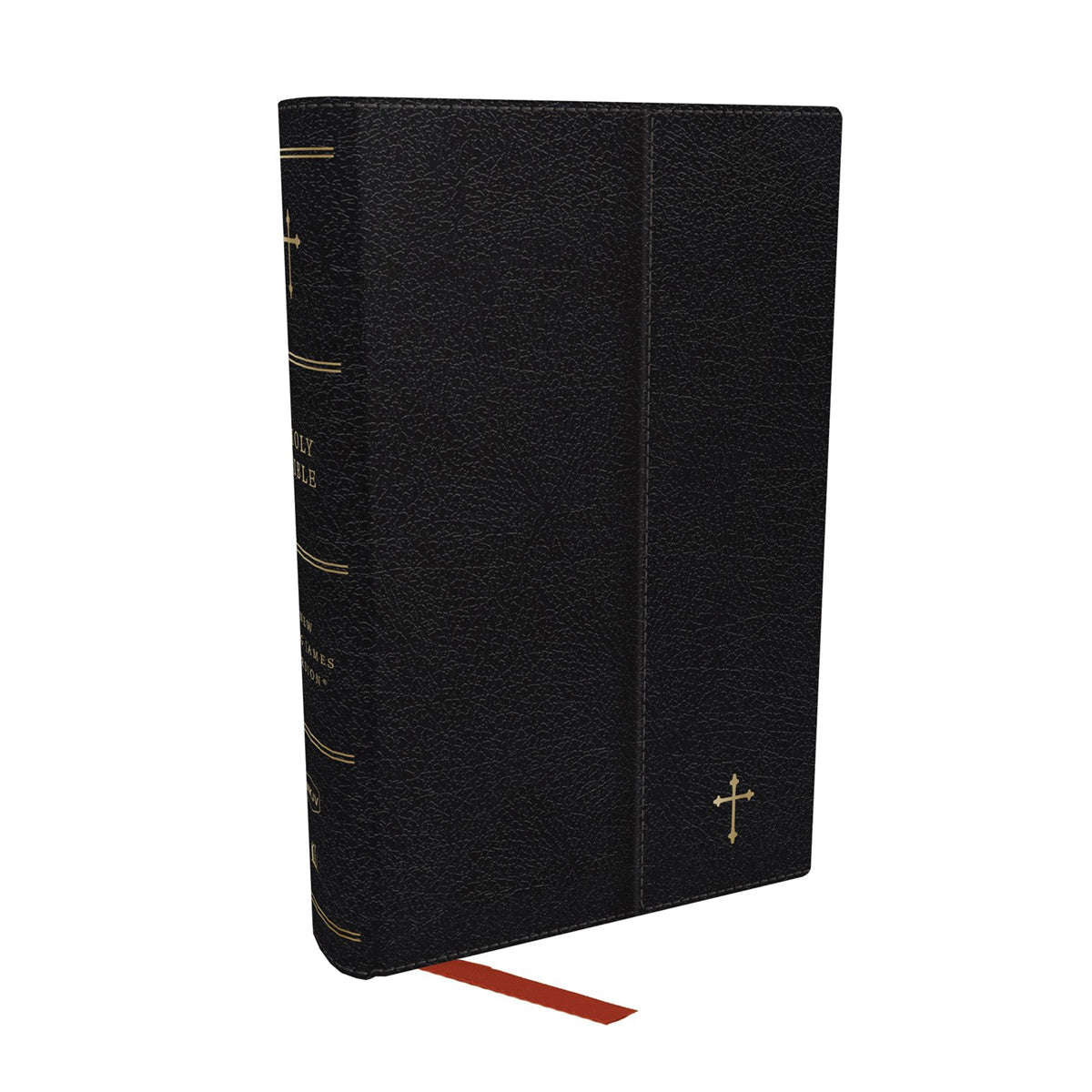 NKJV Compact Paragraph-Style Ref Bible Red Letter Black (Comfort Print)(Flexcover)