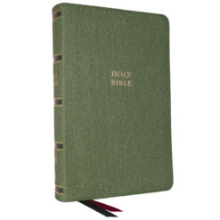 NKJV Green Imitation Leather Single-Column Verse-by-Verse Reference Bible Comfort Print