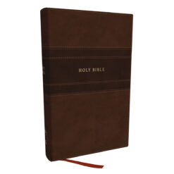 NKJV Brown Imitation Leather Personal Size Reference Bible Large Comfort Print Indexed