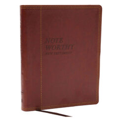 NKJV Brown Imitation Leather NoteWorthy New Testament Bible Comfort Print