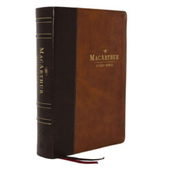 LSB Brown Imitation Leather MacArthur Study Bible 2nd Edition Indexed Comfort Print
