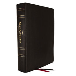 LSB Black Genuine Leather MacArthur Study Bible 2nd Edition Comfort Print