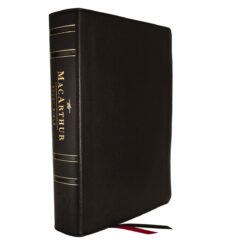 LSB Black Genuine Leather MacArthur Study Bible 2nd Edition Indexed Comfort Print