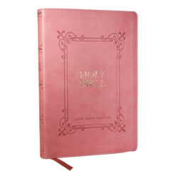 KJV Pink Imitation Leather Center-Column Reference Bible Large Comfort Print