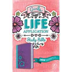 NLT Girls Life Application Study Bible Purple / Teal (Imitation Leather)