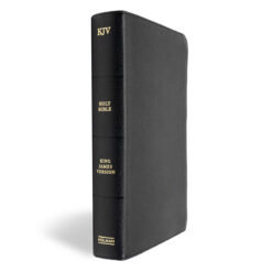 KJV Black Genuine Leather Personal Size Bible Giant Print Indexed