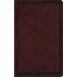 ESV Large Print Value Thinline Bible Mahogany Border Design (Imitation Leather)