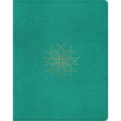 ESV Single Column Journaling ReSplendent Cross Design Teal (Imitation Leather)