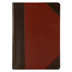 ESV Study Bible Large Print (Trutone Brown / Cordovan Portfolio Design)(Imitation Leather)