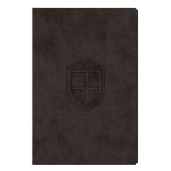 ESV Charcoal Shield Design Imitation Leather Men's Study Bible