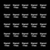 SIGNED COPY STICKERS BLACK