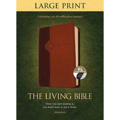 The Living Bible Large Print Edition Brown / Tan (Imitation Leather)