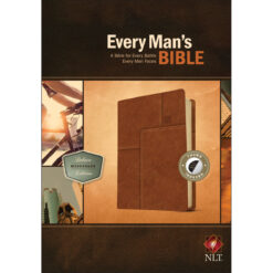 NLT Every Mans Bible Deluxed Messenger Indexed Brown (Imitation Leather)