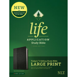 NLT Life Application Study Bible 3rd Edition Large Print Black (Imitation Leather)
