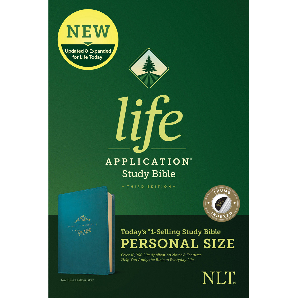 NLT Life Application Study Bible 3rd Edition P / Size Index Teal (Imitation Leather)