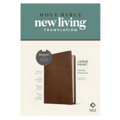 NLT Rustic Brown Imitation Leather Filament Thinline Reference Bible Large Print
