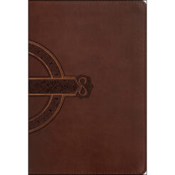 NLT Filament Compact Bible Giant Print Red Letter Mahogany Celtic Cross (Imitation Leather)