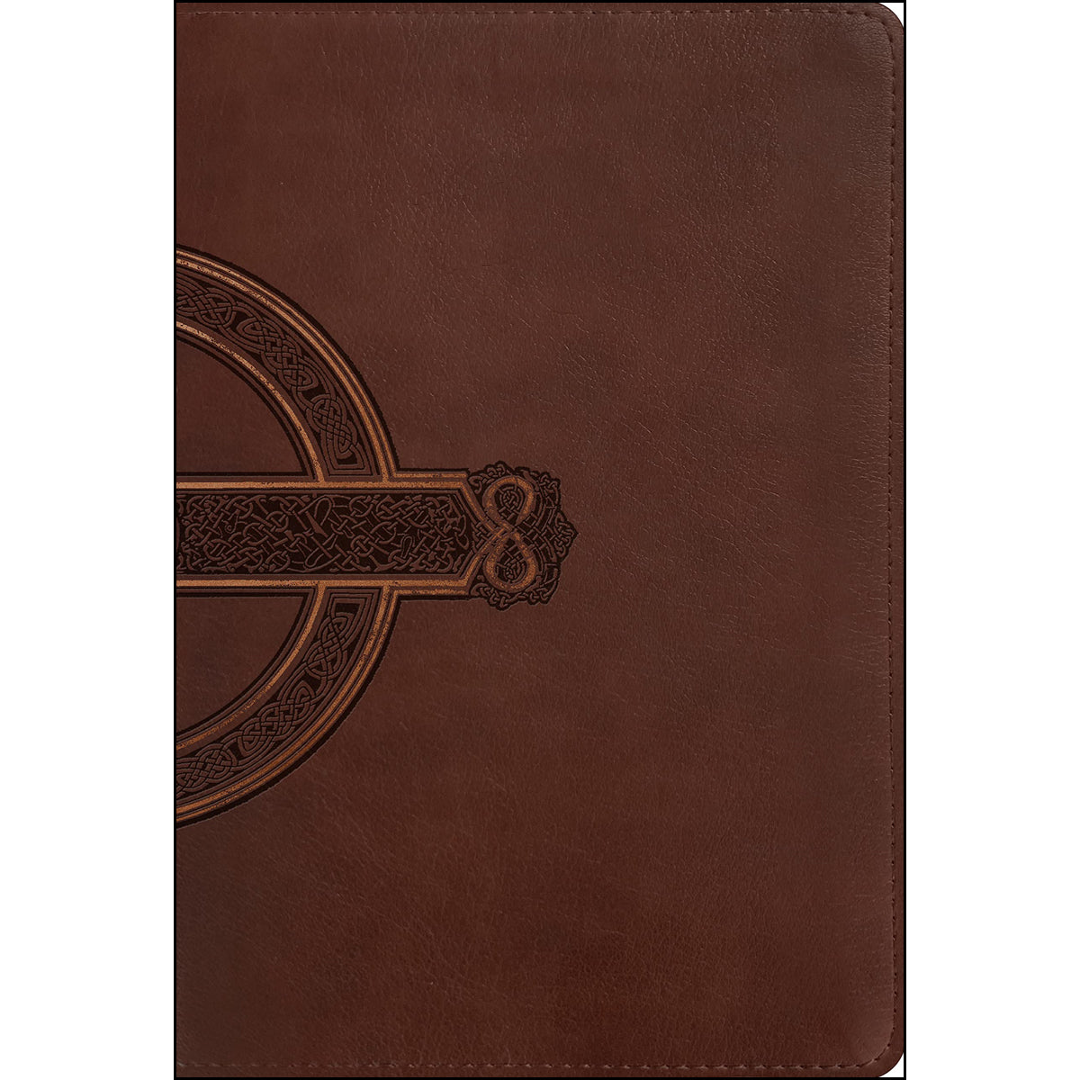 NLT Filament Compact Bible Giant Print Red Letter Mahogany Celtic Cross (Imitation Leather)