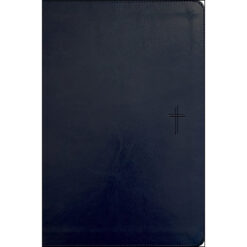NLT Filament Compact Bible Giant Print Red Letter Indexed Navy Blue Cross (Imitation Leather)