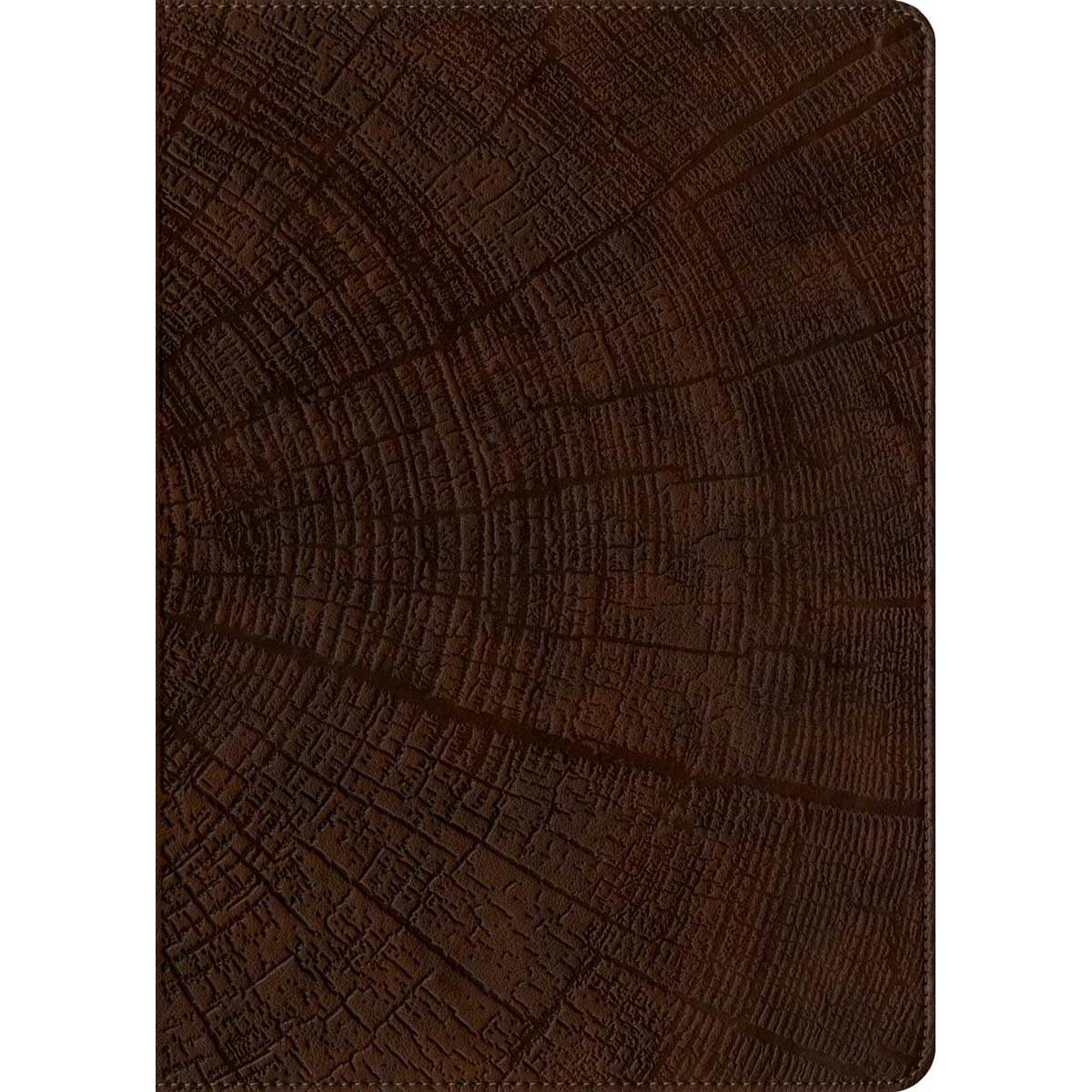 NLT Heritage Oak Brown Imitation Leather Chronological Life Application Study Bible Second Edition