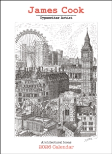 James Cook Typewriter Artist 2026 Wall Calendar : Architectural Icons - 9781524899240