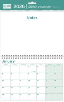 Essential Memo Calendar Planner A3 Calen - 9781529848328