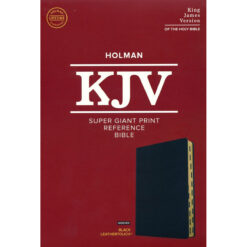 KJV Reference Bible Super Giant Print Indexed Black (Imitation Leather)