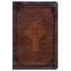 KJV Compact Reference Bible Large Print Celtic Cross Brown (Imitation Leather)