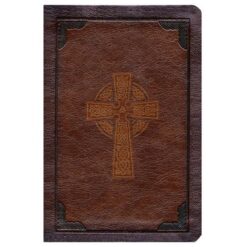 KJV Compact Reference Bible Large Print Celtic Cross Brown (Imitation Leather)