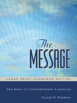 The Message Large Print Numbered Edition Large Print (Hardcover)