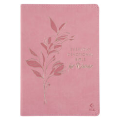 NLT Pink Flexcover Faux Leather Everyday Devotional Bible for Women