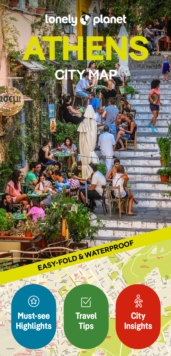 Lonely Planet Athens City Map : Durable, Waterproof, Easy-Fold Planning Map with Attractions & Walking Tours - 9781787015241