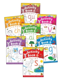 Jolly Phonics Activity Books 1-7 : in Precursive Letters (British English edition)