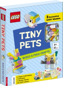 LEGO® Books. Tiny Pets: Build and Fold Crafts (with 3 exclusive models, 65 pieces, craft book, craft sheets and stickers) - 9781837250868