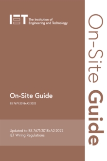 On-Site Guide (BS 7671:2018+A2:2022) - 9781839532276