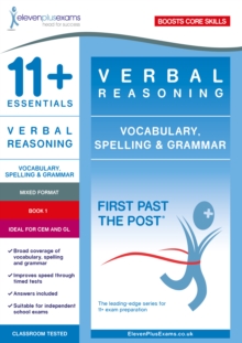 11+ Essentials Verbal Reasoning: Vocabulary, Spelling & Grammar Book 1 - 9781912364657