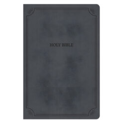 NASB Charcoal Imitation Leather Value Edition Thinline Bible Large Print